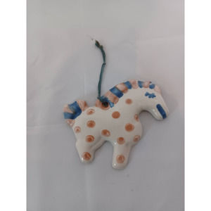 Vintage Mary A. Hadley Country Farm House Christmas Ornament Wall Hanging Horse